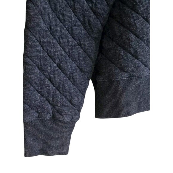 Faherty Epic Quilted Fleece Pullover Men Small Blue Snap Button Organic Cotton - Picture 6 of 8